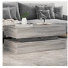 Image de Table Basse avec Lumières LED, Table d'Appoint, Bout de Canapé, Meuble de Salon Salle de Séjour, Moderne, Gris Sonoma 839866