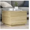 Image de Table Basse avec Lumières LED, Bout de Canapé, Table d'Appoint, Meuble de Salon Salle de Séjour Intérieur, Moderne, 839870