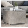 Image de Table Basse avec Lumières LED, Bout de Canapé, Table d'Appoint, Meuble de Salon Salle de Séjour Intérieur, Moderne, 839871