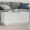 Image de Table basse avec lumières LED blanc 90x50x40 cm
