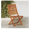 Image de Chaises pliantes de jardin lot de 2 bois d'acacia solide, chaise de jardin, siège d'extérieur, chaise d'extérieur, 367696