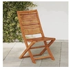 Image de Chaises pliables de jardin lot de 4 gris bois d'acacia massif, chaise de jardin, siège d'extérieur, chaise 367697