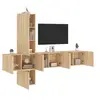 Image de 5-delige Tv-wandmeubelset bewerkt hout sonoma eikenkleurig3216459