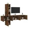 Image de 5-delige Tv-wandmeubelset bewerkt hout gerookt eikenkleurig3216461