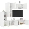 Image de 5-delige Tv-meubelset bewerkt hout wit3216489