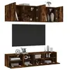 Image de Unités murales TV 5 pcs chêne fumé bois d'ingénierie3216515