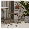 Image de Chaises de bistrot pliables lot de 2 terre cuite céramique