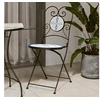 Image de Lot de 2 Chaises de Bistro Pliables, Sièges de Terrasse, Chaises de Balcon, Meubles de Patio Extérieur, Bleu et Blanc 4003404