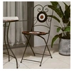 Image de Lot de 2 Chaises de Bistro Pliables, Sièges de Terrasse, Chaises de Balcon, Meubles de Patio Extérieur, Terre Cuite 4003406
