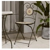 Image de Lot de 2 Chaises de Bistro Pliables, Sièges de Terrasse, Chaises de Balcon, Meubles de Patio Extérieur, Terre Cuite 4003407