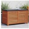 Image de Salon de jardin bois massif marron 90.0 x 48 x 55 cm