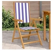 Image de Lot de 2 chaise en bois massif empilable pliable exterieur H. 109 cm bleu