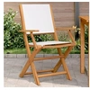 Image de Lot de 2 chaise en bois massif empilable non pliable H. 91 cm exterieur blanc