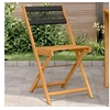 Image de Lot de 2 Chaises de Bistrot, Sièges avec Dossier, Chaises de Bar, Meubles de Jardin Terrasse Patio, Noir Bois 367678