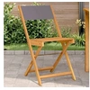 Image de Chaises de bistrot lot de 2 anthracite bois acacia massif tissu, chaise de bistro d'extérieur, chaise pliable, chaise 367682