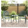 Image de Lot de 2 Chaises de Jardin, Sièges de Terrasse, Chaises de Balcon, Meubles de Patio Jardinage Extérieur, Vert 4002801