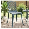 Image de Chaises de jardin lot de 2 vert aluminium coulé