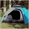 Image de Tente de camping à dôme 4 personnes bleu libération rapide
