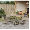 Image de Ensemble à manger de jardin et coussins 7 pcs gris clair rotin, ensemble à manger d'extérieur, meuble à manger de 369014