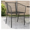 Image de Chaises de jardin 2 pcs Noir Résine tressée, siège de jardin, siège d'extérieur, chaise d'extérieur, siège de jardin, 369098