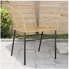 Image de Chaises de jardin lot de 2 marron résine tressée, siège de jardin, siège d'extérieur, chaise d'extérieur, siège de 369099