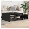 Image de Tables basses gigognes 2 pcs noir bois d'ingénierie et métal845331