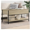 Image de Table basse chêne sonoma 100x50x50cm bois d'ingénierie et métal845347