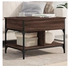 Image de Table basse chêne marron 70x50x50 cm bois d'ingénierie et métal845365