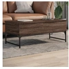 Image de Table Basse, Bout de Canapé avec Pieds Réglables, Table d'Appoint Salon Salle de Séjour Intérieur, Moderne, Chêne 845380