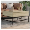 Image de Table basse chêne sonoma 80x80x45 cm bois d'ingénierie et métal845402