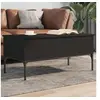 Image de Table Basse, Bout de Canapé avec Pieds Réglables, Table d'Appoint Salon Salle de Séjour Intérieur, Moderne, Noir Bois 845411