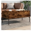 Image de Table Basse, Bout de Canapé avec Pieds Réglables, Table d'Appoint Salon Salle de Séjour Intérieur, Moderne, Chêne 845413