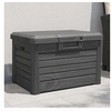 Image de Boîte à coussins d'extérieur anthracite polypropylène, conteneur à coussins, boîte à coussins de jardin, boîte, boîte 366600