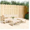 Image de Salon de Jardin 4 pcs, Sièges de Patio, Ensemble de Meubles, Mobilier de Terrasse Arrière-cour Extérieur, Bois Massif 3216905