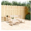 Image de Salon de jardin modulable bois massif bois 3 pieces x 73 x 78 3 personnes