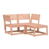 Image de Salon de jardin modulable bois massif bois 3 pieces x 73 x 78 2 personnes