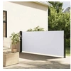 Image de Auvent latéral rétractable blanc 140x300 cm, écran d'intimité de jardin, brise-vue de balcon, écran d'extérieur, 4004301
