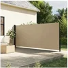 Image de Auvent latéral rétractable beige 160x300 cm, écran d'intimité de jardin, brise-vue de balcon, écran d'extérieur, 4004315
