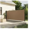 Image de Auvent latéral rétractable taupe 170x300 cm, écran d'intimité de jardin, brise-vue de balcon, écran d'extérieur, 4004334