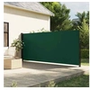 Image de Auvent latéral rétractable vert foncé 160x600 cm, écran d'intimité de jardin, brise-vue de balcon, écran d'extérieur, 4004530
