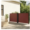 Image de Auvent latéral rétractable marron 120x1000 cm, écran d'intimité de jardin, brise-vue de balcon, écran d'extérieur, 4004704