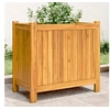 Image de Jardinière avec doublure 54x31x50 cm bois massif d acacia