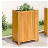 Image de Jardinière avec Doublure, Lit Surélevé, Bac à Fleurs, Pot de Plantes, Boîte à Fleurs Jardin Patio Terrasse, 54x31x75 366433