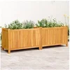 Image de Jardinière avec doublure 153x38,5x50 cm bois massif d acacia