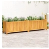 Image de Jardinière avec doublure 199x38,5x50 cm bois massif d acacia