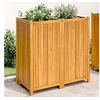 Image de Jardinière avec doublure 100x50x100 cm bois massif d acacia