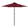 Image de Vidaxl Parasol déporté carré inclinable - Mat acier - Toile polyester rouge - 225 x 225 cm