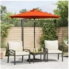 Image de Vidaxl Parasol Deporte Carré 225 x 225 cm - Toile polyester - Mat acier inclinable - Marron