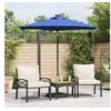 Image de Vidaxl Parasol déporté carré 225 x 225 cm toile polyester mat acier Bleu