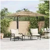 Image de Vidaxl Parasol droit carré 290x290cm toile polyester mat acier Ø4.8cm Marron